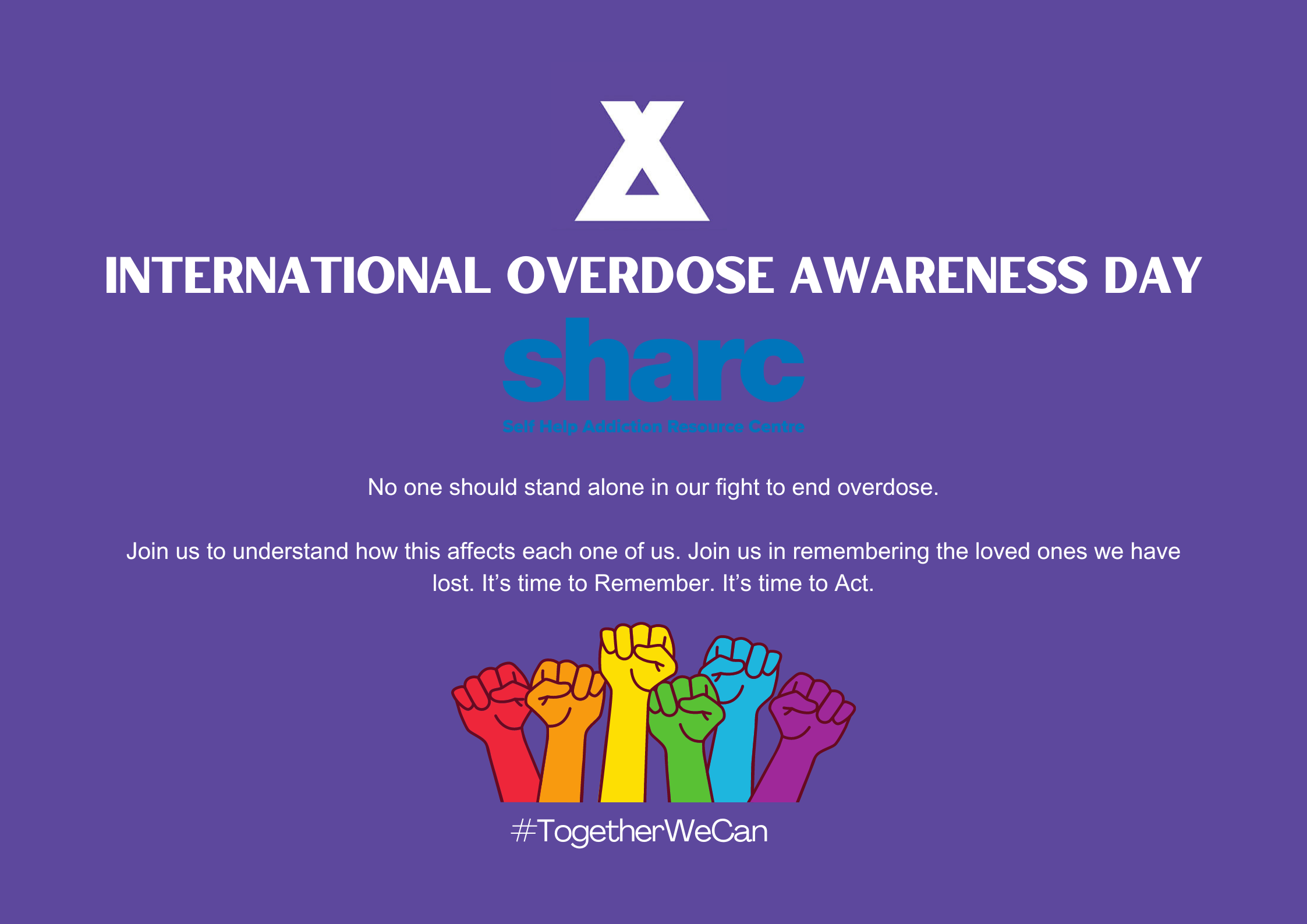 International Overdose Awareness Day 2024 landscape poster.